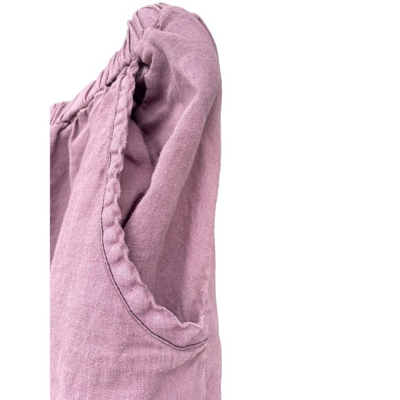 Cynthia Ashby women’s Large L Linen Lavander Pants Lagenlook Art to Wear - Picture 8 of 16
